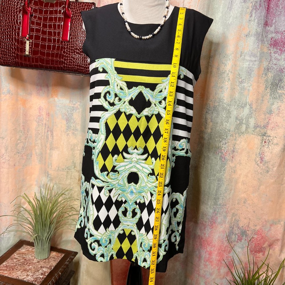 πAngel Biba 70s Style Sleeveless Shift Dress - Picture 6 of 13